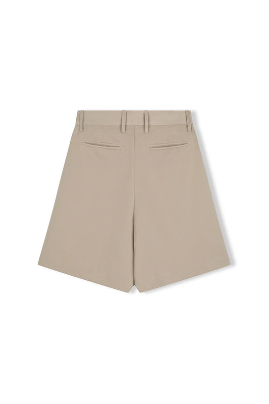 RECYCLED TAILORED SHORT - NATURAL