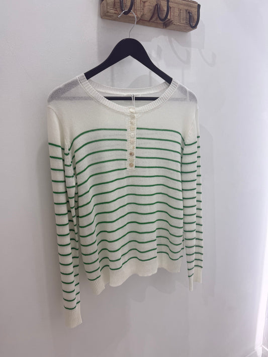 Gia Stripe Knit - Green
