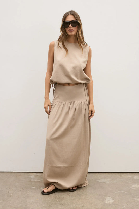 Delphine Skirt - Nude
