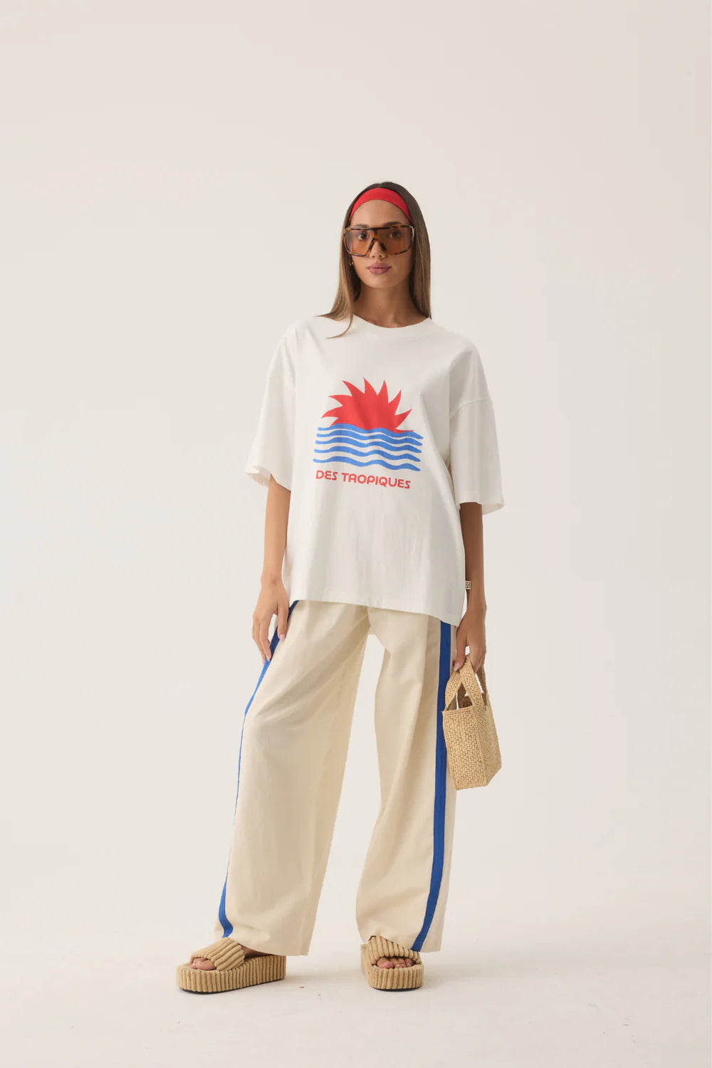 Tropiques Oversized Tee - Warm White