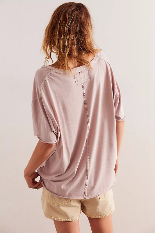 Nina Tee V-Neck - Cashmere