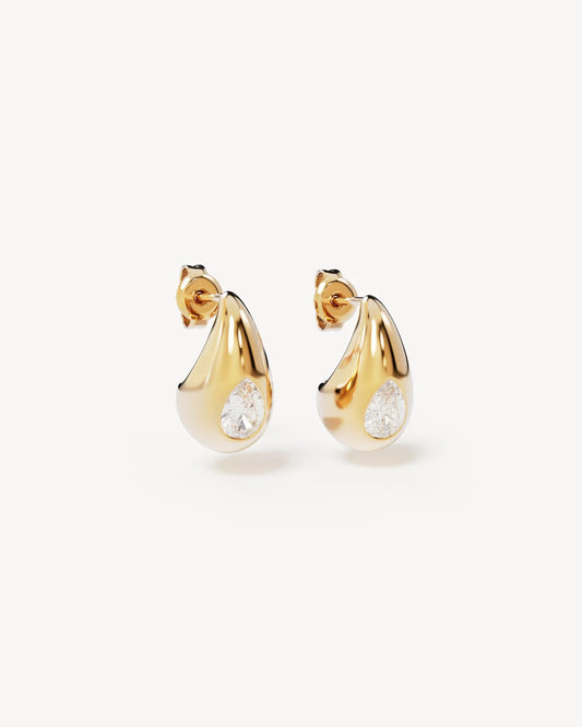 18k Gold Vermeil Dewdrop Small Earrings