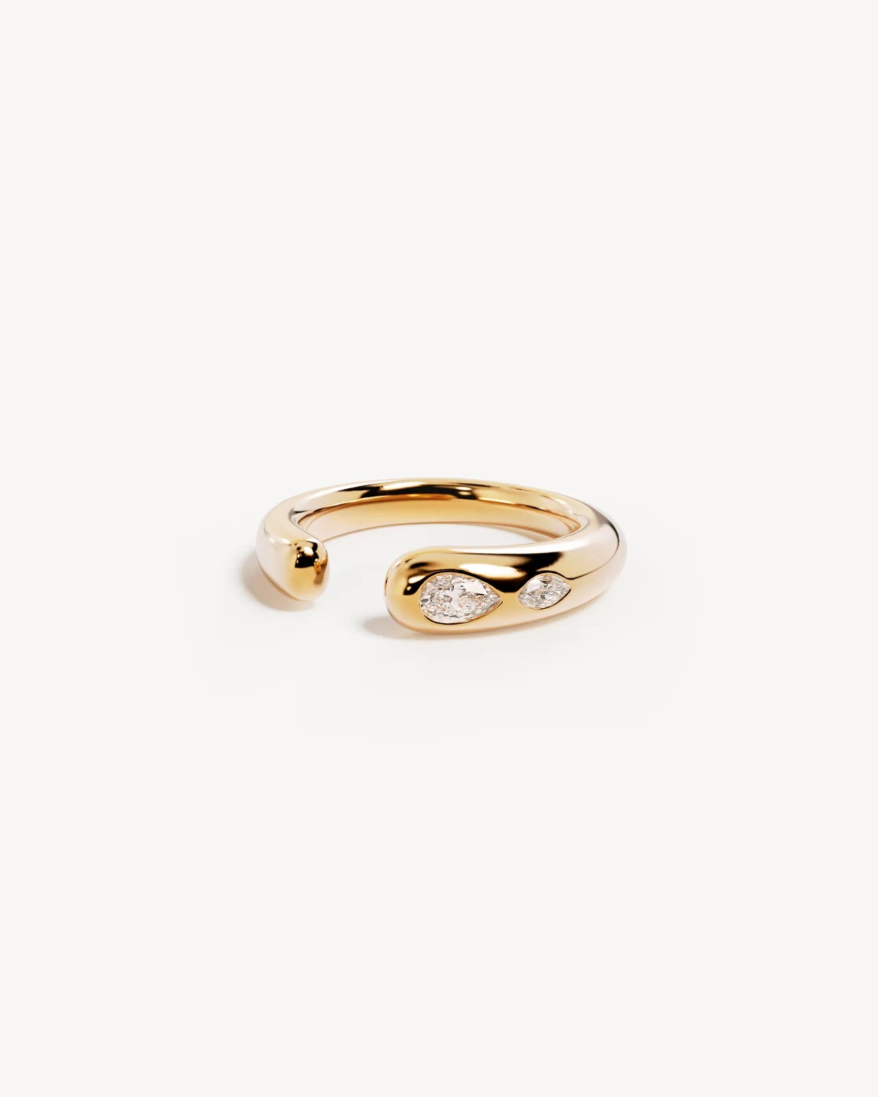 18k Gold Vermeil Dewdrop Ring