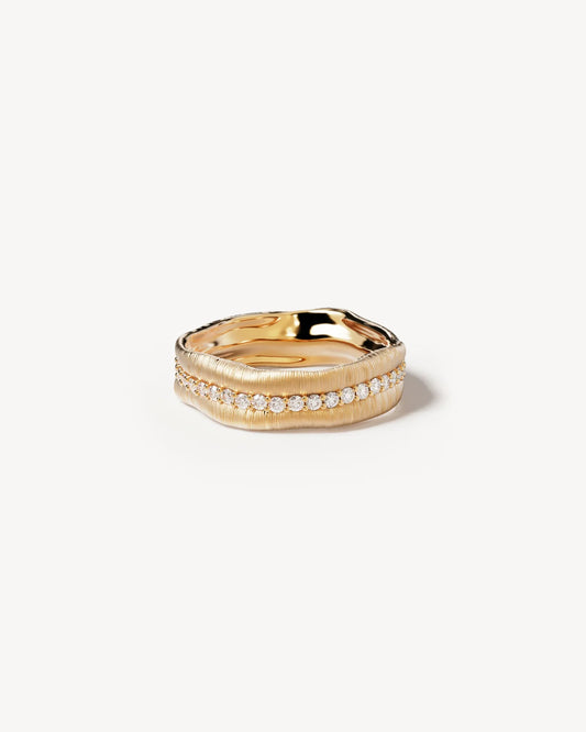 18k Gold Vermeil Begin Again Band Ring