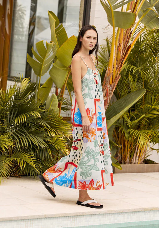 Solace Midi Dress - Multi