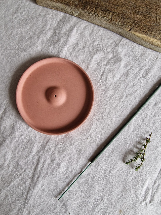 Ceramic Incense Plate - Terracotta