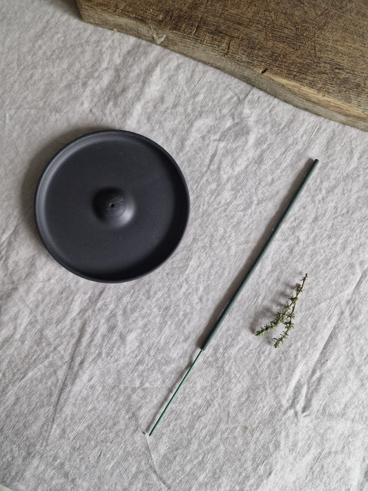 Ceramic Incense Holder - Graphite