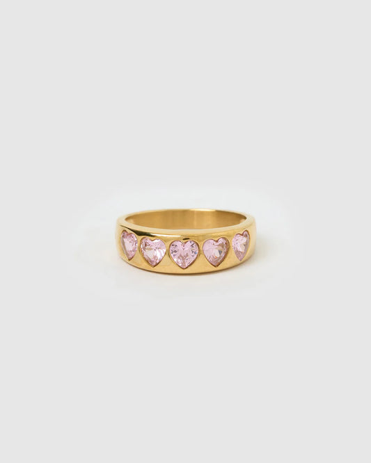 J'adore Gold Ring - Pink