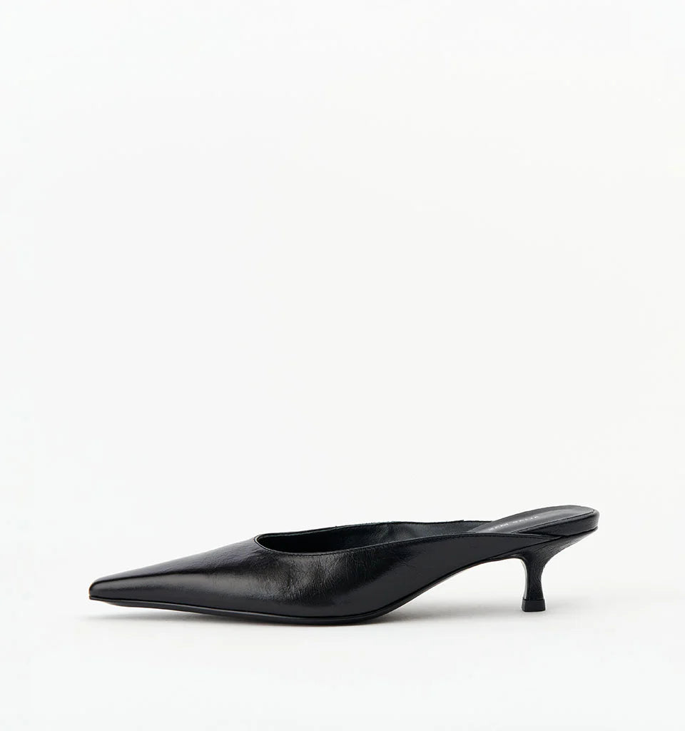 Geneva - Black Crinkle Leather