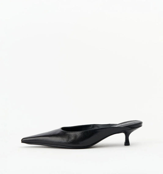 Geneva - Black Crinkle Leather