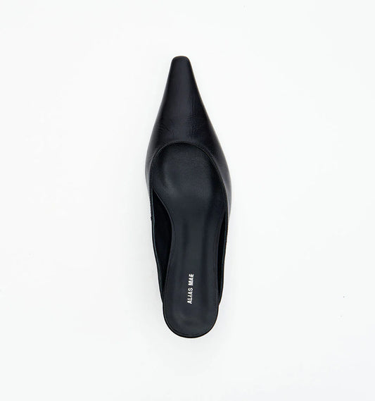 Geneva - Black Crinkle Leather