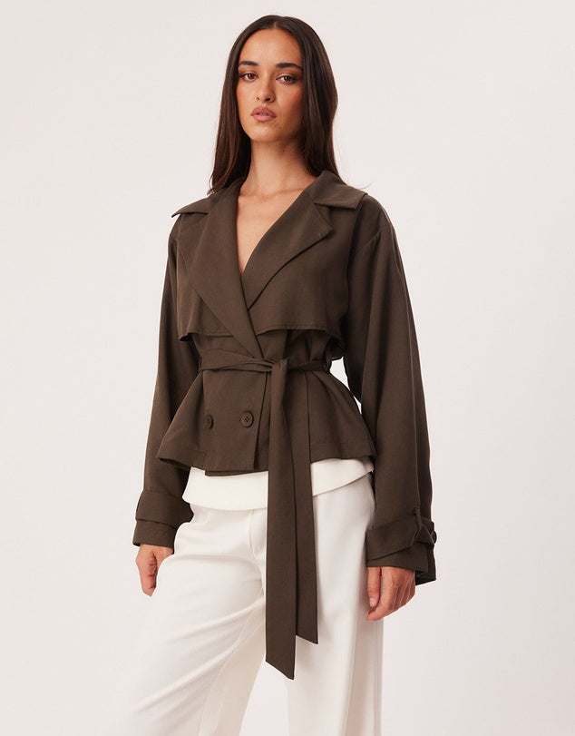 LENORE CROPPED TRENCH