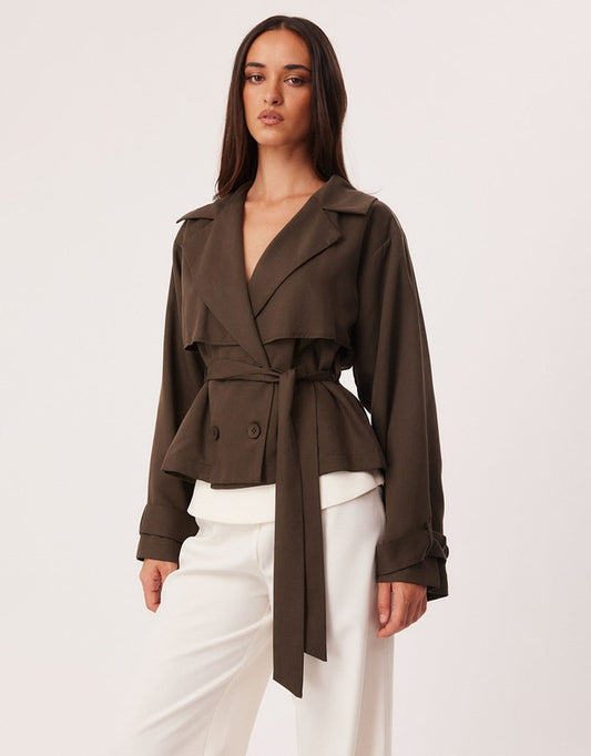 LENORE CROPPED TRENCH