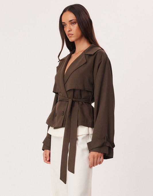 LENORE CROPPED TRENCH
