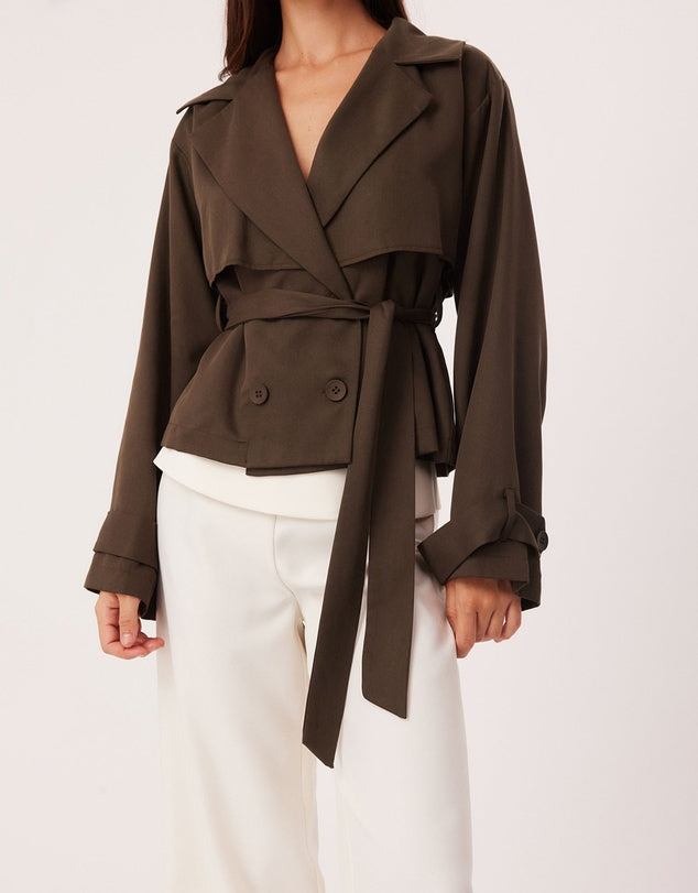 LENORE CROPPED TRENCH