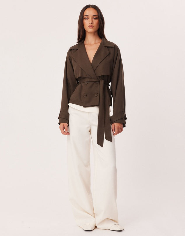 LENORE CROPPED TRENCH