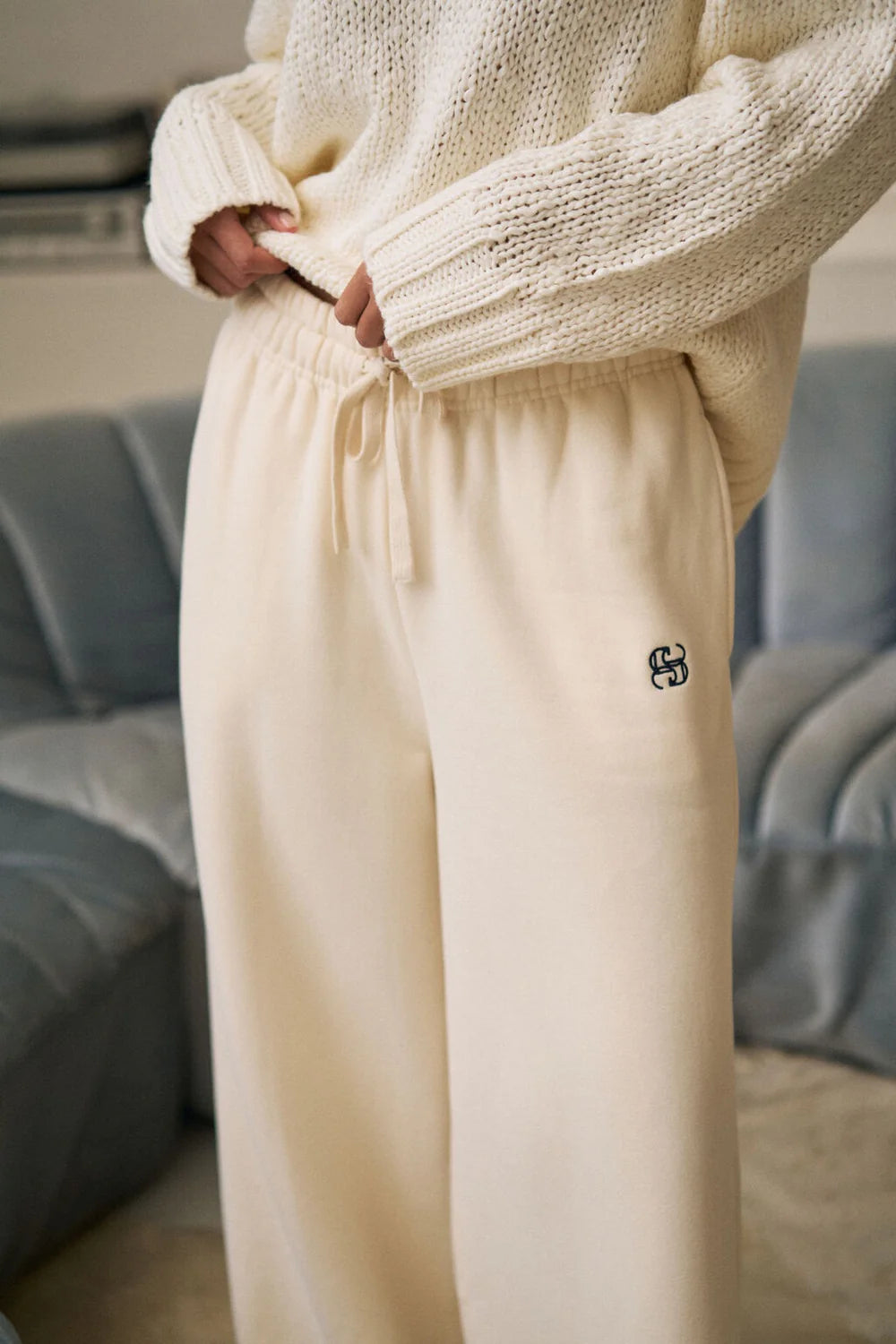 Ivy Leg Trackpant - Marshmallow