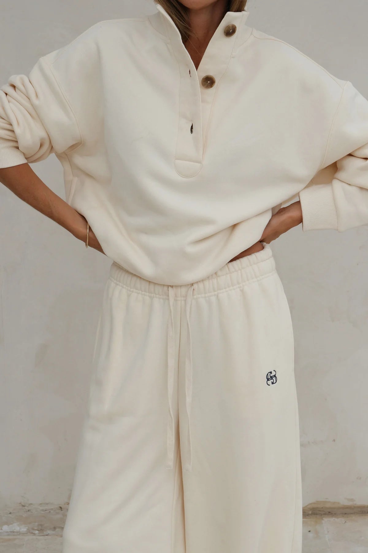 Ivy Leg Trackpant - Marshmallow