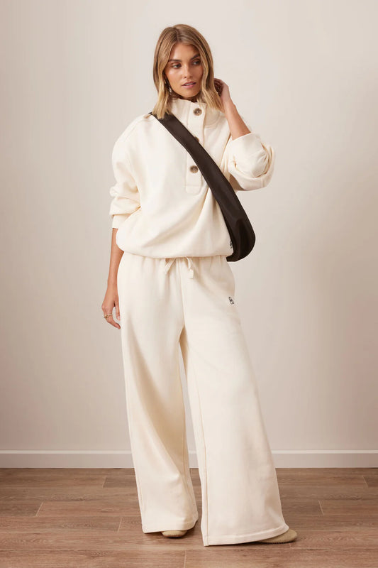 Marli Button Sweat - Marshmallow