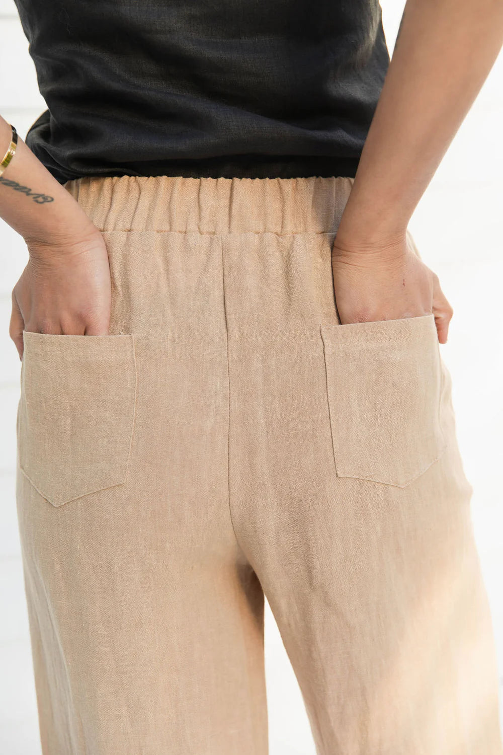 Jude Linen Pants - Taupe