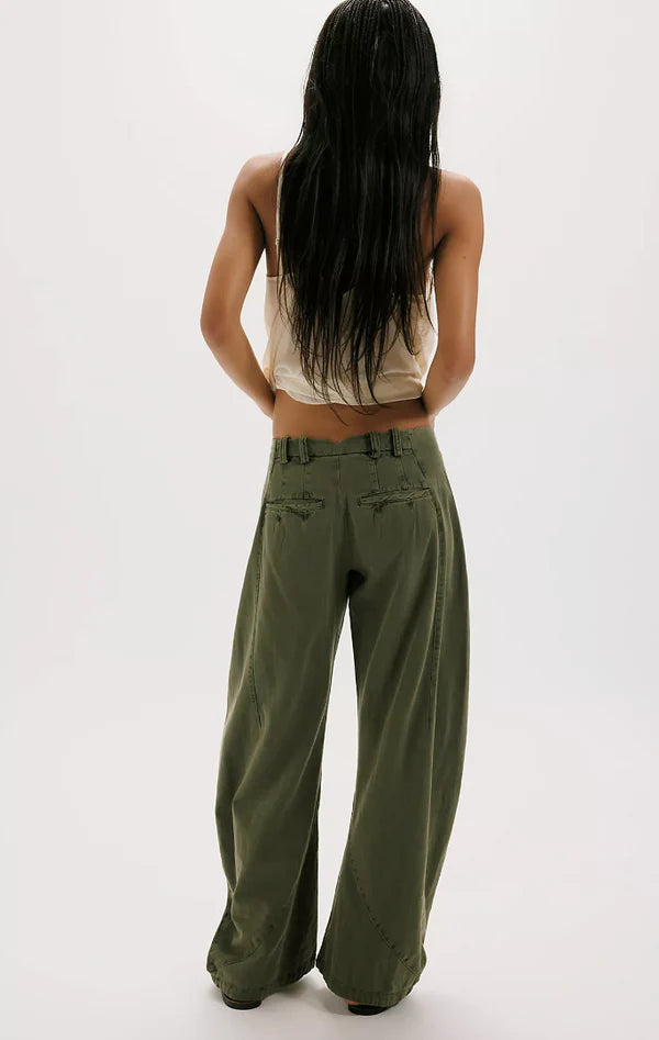 Free people Spotlight Washed Barrel Chino Trousers
