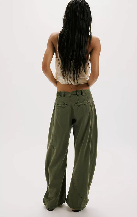 Free people Spotlight Washed Barrel Chino Trousers
