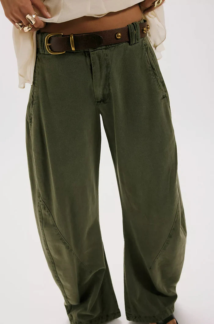Free people Spotlight Washed Barrel Chino Trousers