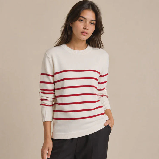 Little Lies Serena Cotton Stripe Sweater | Studio Row