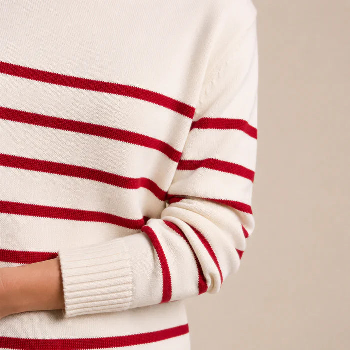 Little Lies Serena Cotton Stripe Sweater | Studio Row