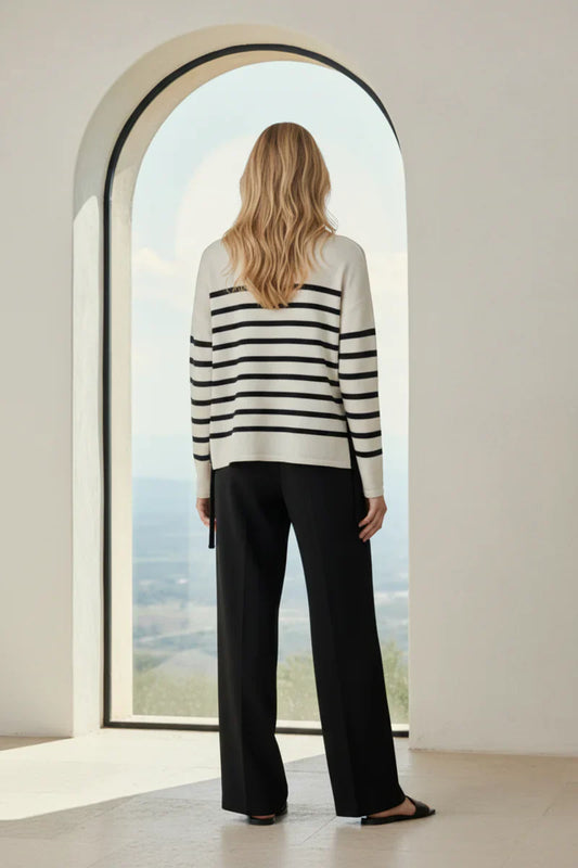 Little Lies Bobbie Striped Knit Top | Studio Row