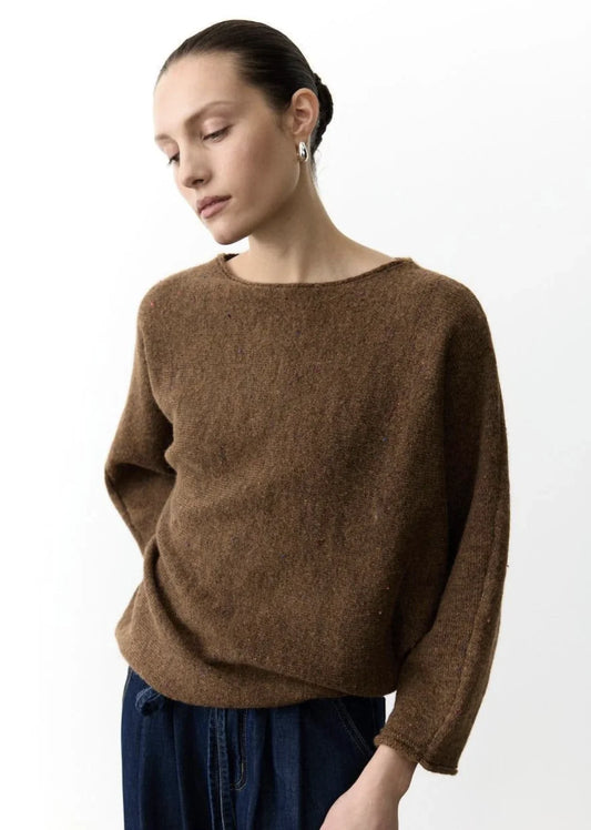 Little Lies Batwing Speckle Knit | Studio Row