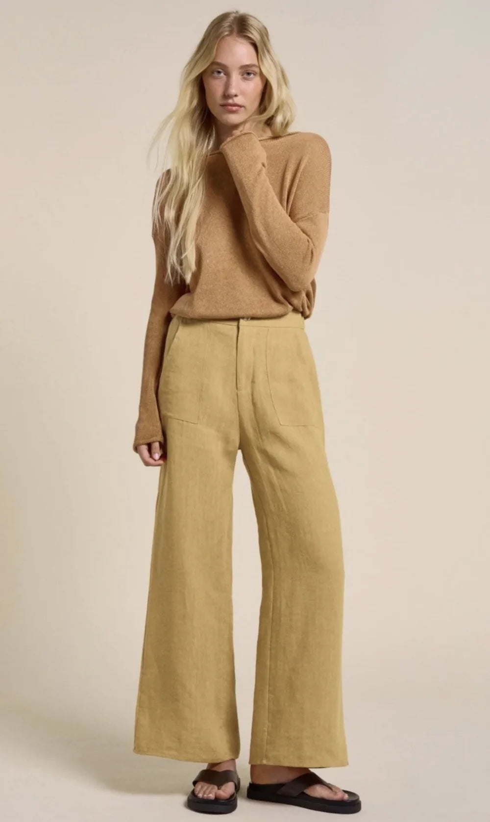 Little Lies Jude Pants - Mustard