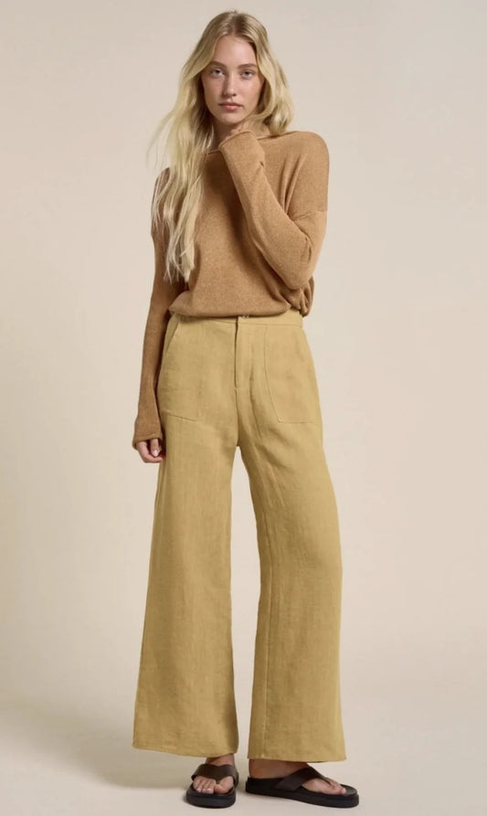 Little Lies Jude Pants - Mustard