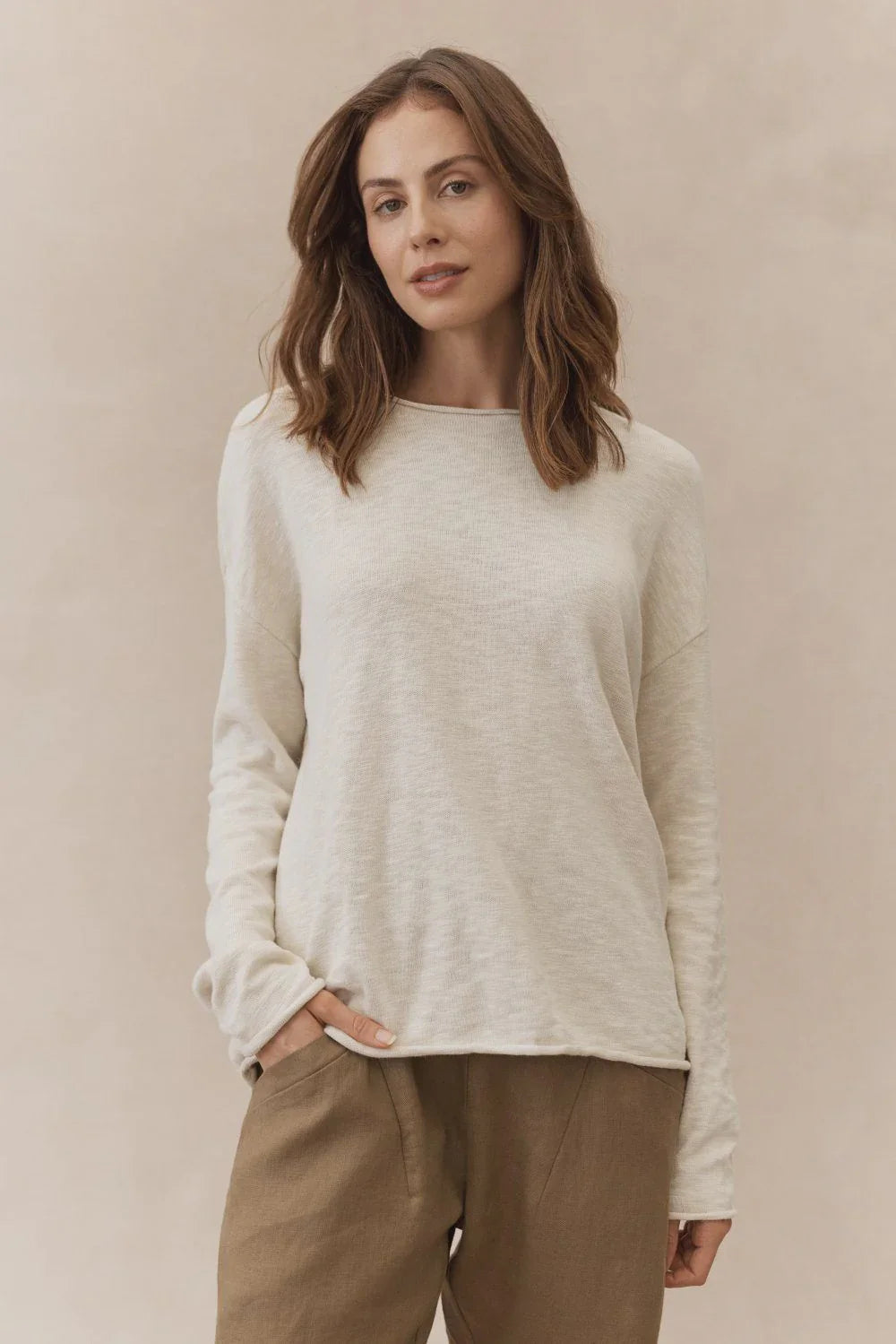 Little Lies Nellie Cotton Long Sleeve Top | Studio Row