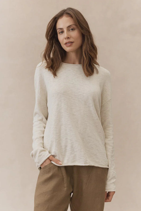 Little Lies Nellie Cotton Long Sleeve Top | Studio Row