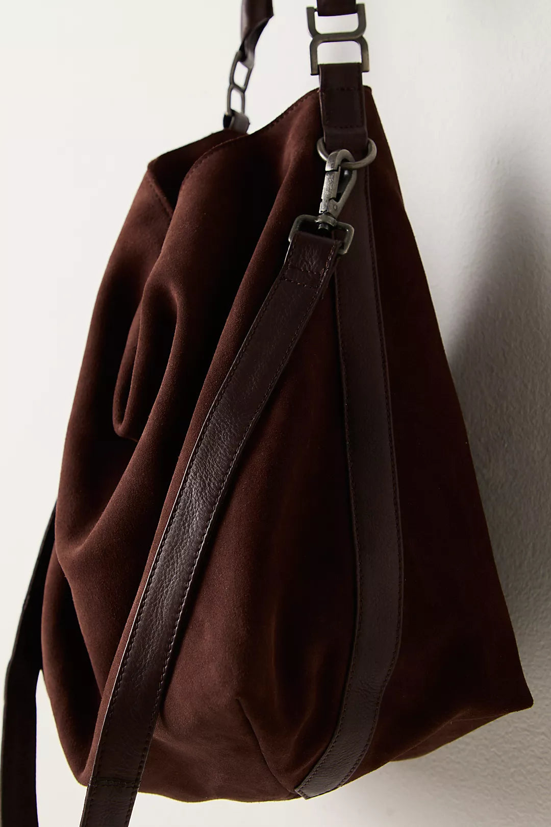 Free People Suzie Suede Slouchy Tote Bag