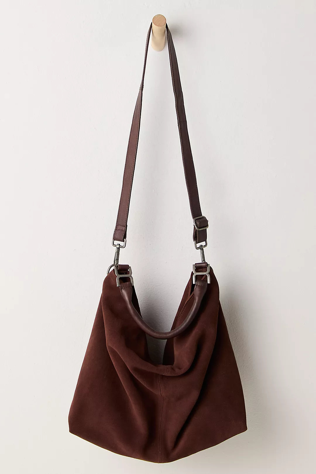 Free People Suzie Suede Slouchy Tote Bag