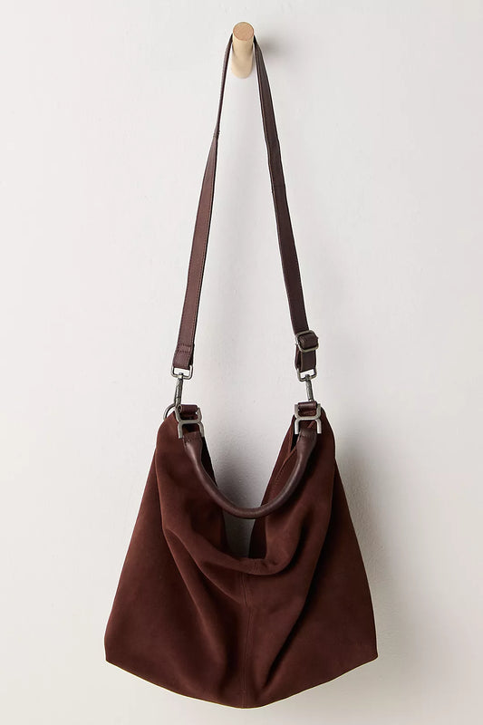 Free People Suzie Suede Slouchy Tote Bag