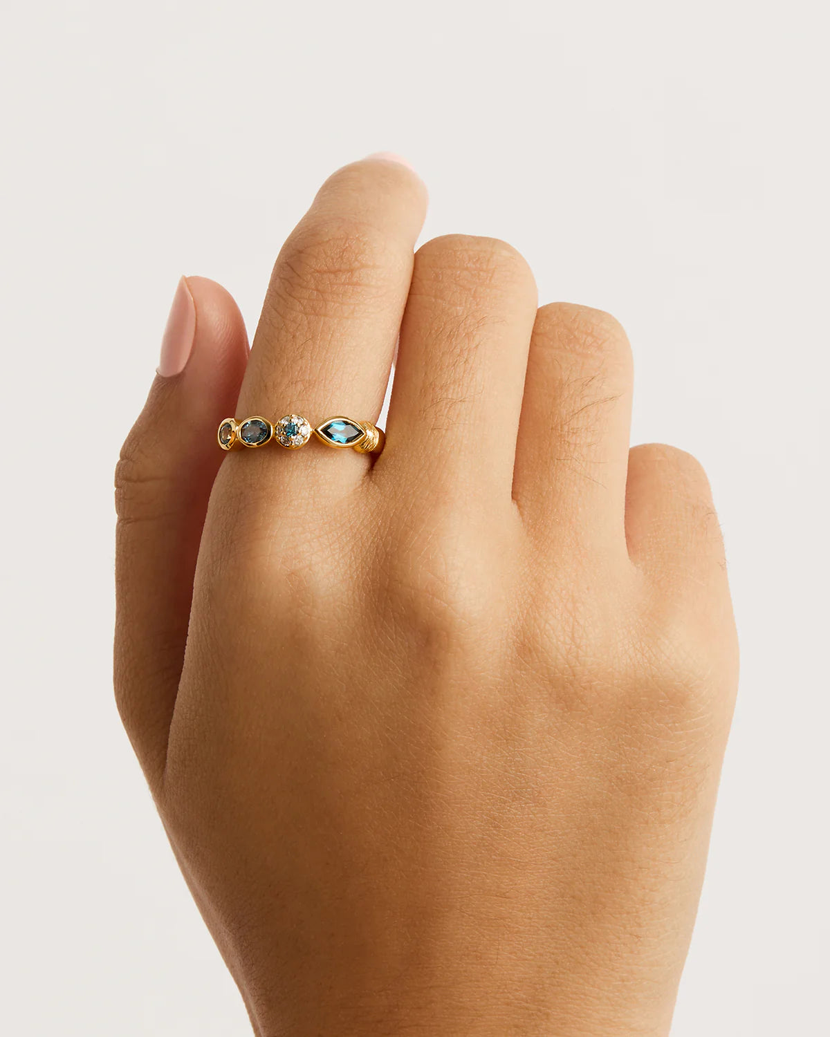 By Charlotte Protection Of Eye Topaz Ring - Gold