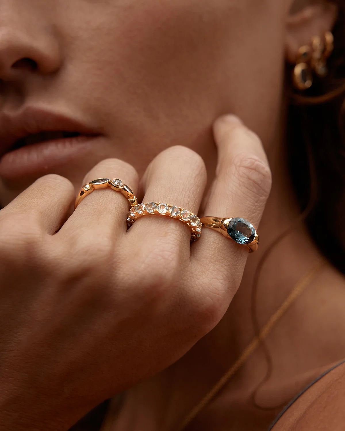 By Charlotte Protection Of Eye Topaz Ring - Gold