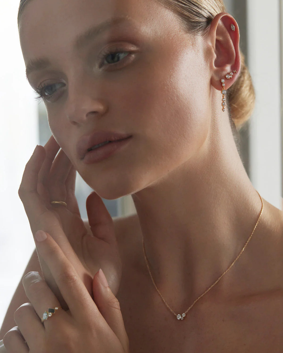By Charlotte Whispers of Love Stud Earrings - Gold