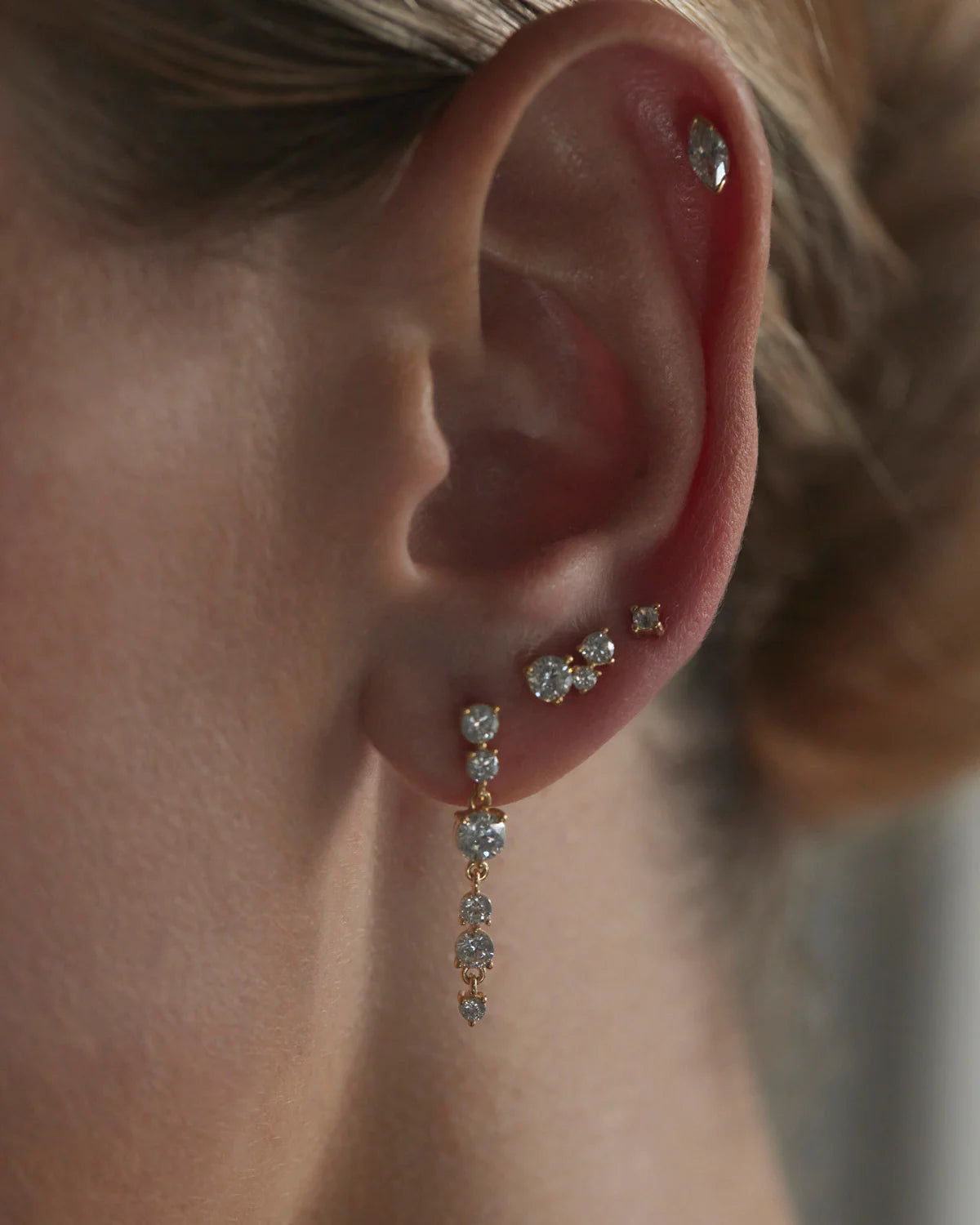 By Charlotte Whispers of Love Stud Earrings - Gold