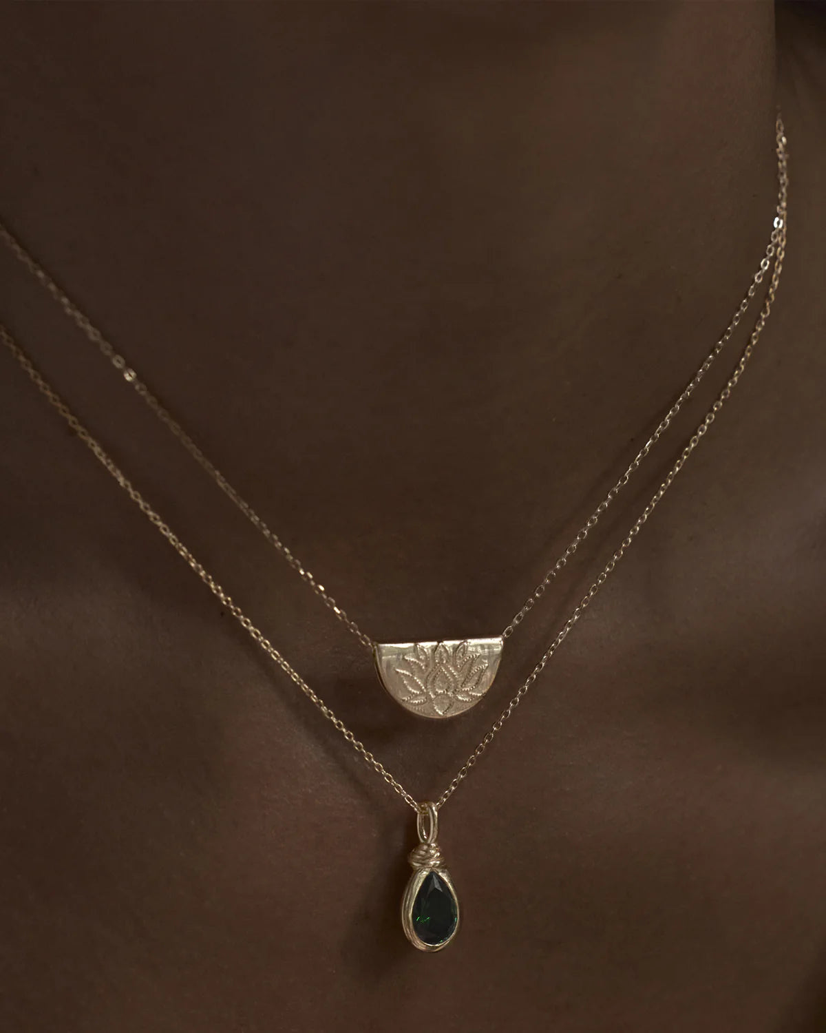 18k Gold Vermeil Lotus Necklace – symbolic lotus pendant, by charlotte Australia