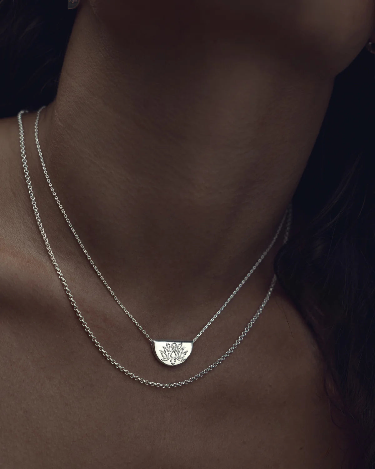 Sterling Silver Lotus Necklace – symbolic lotus pendant, by charlotte Australia