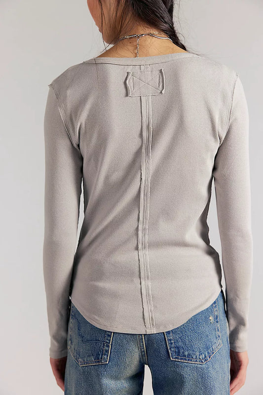 Cotton Henley Top | Free People Jamie Henley AU