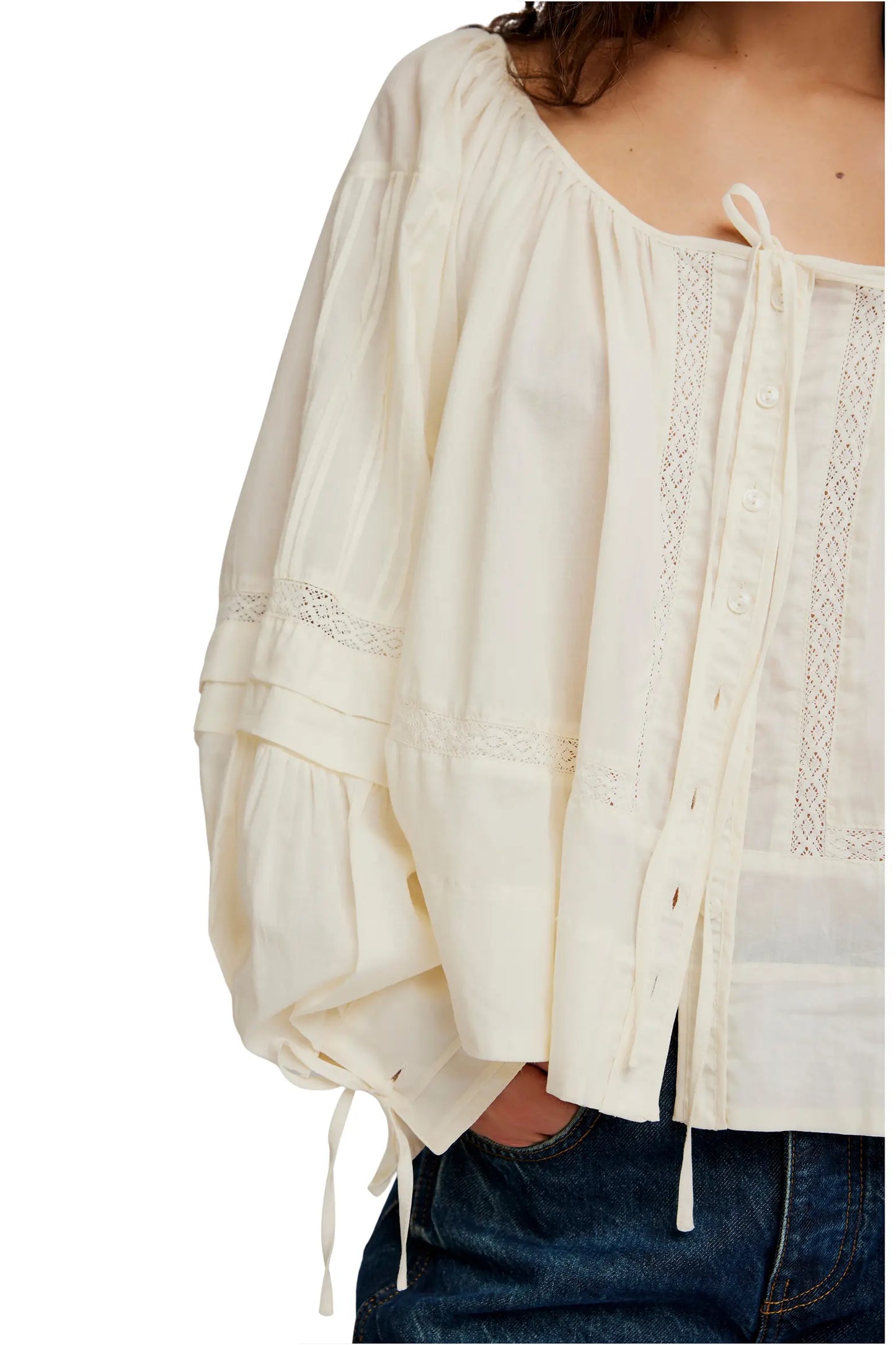 We The Free La Lune Blouse | Cotton Blouse - Tofu AU
