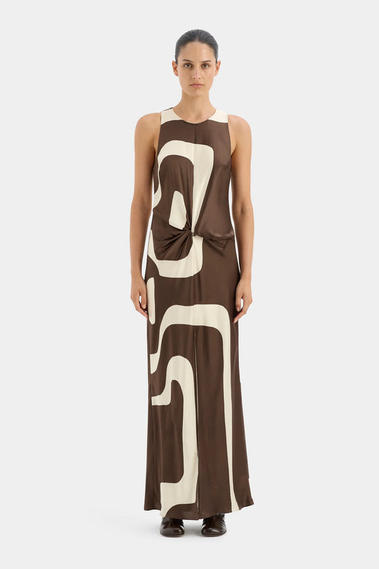 Freddie Twist Midi Dress - Poster Print