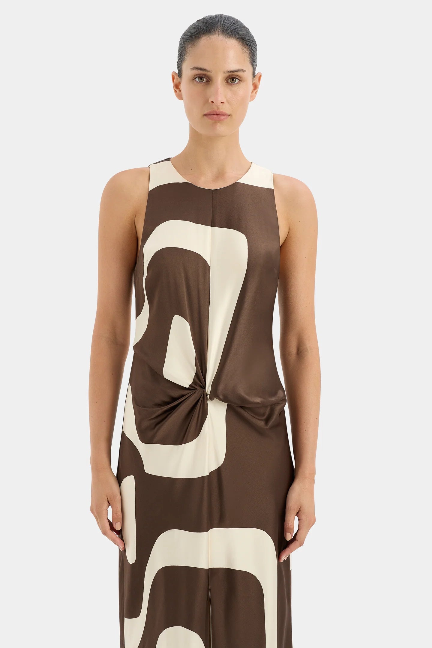 Freddie Twist Midi Dress - Poster Print