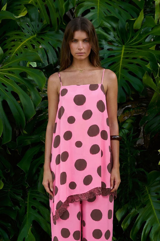 Asym Shift Top Big Dotty | Summi Summi Cami Top