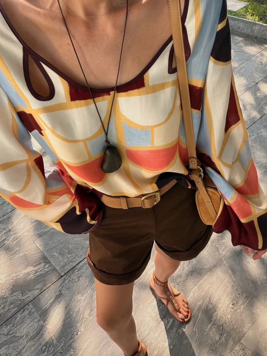 The Elena Tencel Top